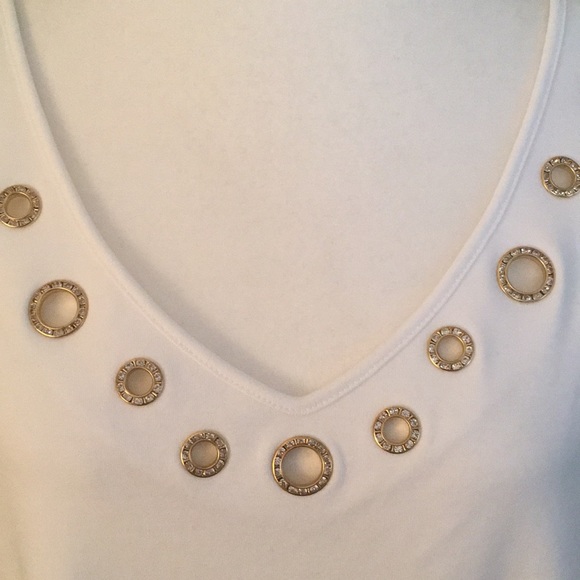 Denim & Company white Knit Top - Picture 2 of 3